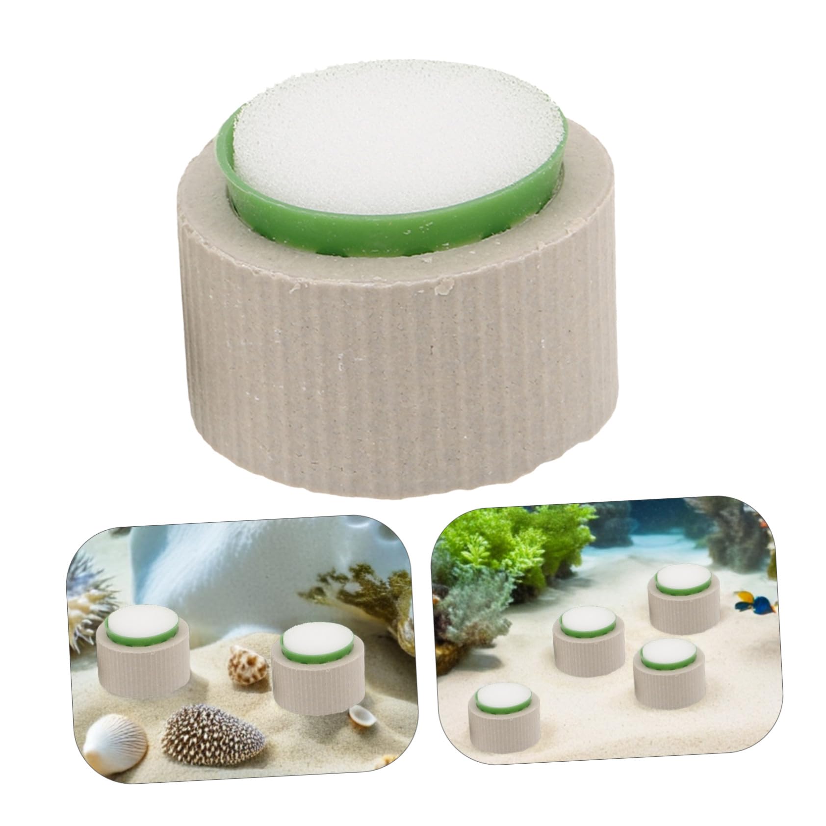 Juego De 15 Anillos Cerámicos para Plantas Acuáticas Soportes Pesados Antiflotantes con Algodón Plantador Accesorios para Decoración y Paisajismo de Acuarios Fijación Estable para
