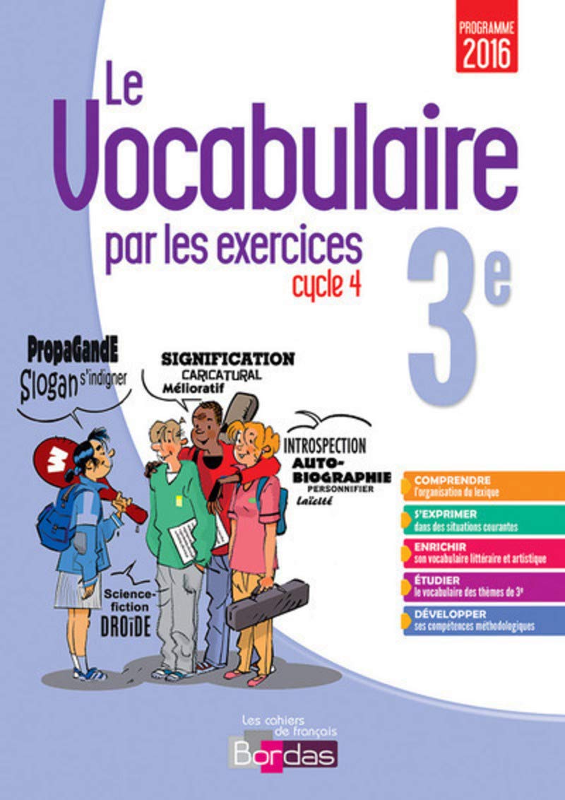 La Grammaire Par Les Exercices 3eme Bordas Corrigé Pdf Gratuit Amazon.fr - Le Vocabulaire par les exercices 3e - Gargallo, Thomas, Fayon,  Sabine, Palfray, Anne-Sophie - Livres