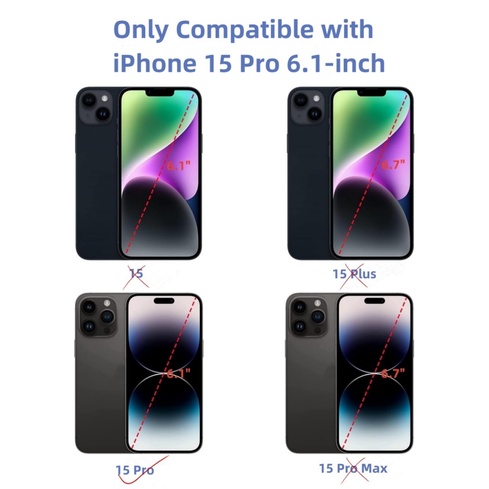 Amazon.com: 15 Pro Back Glass Replacement with Plate & Flex Cable