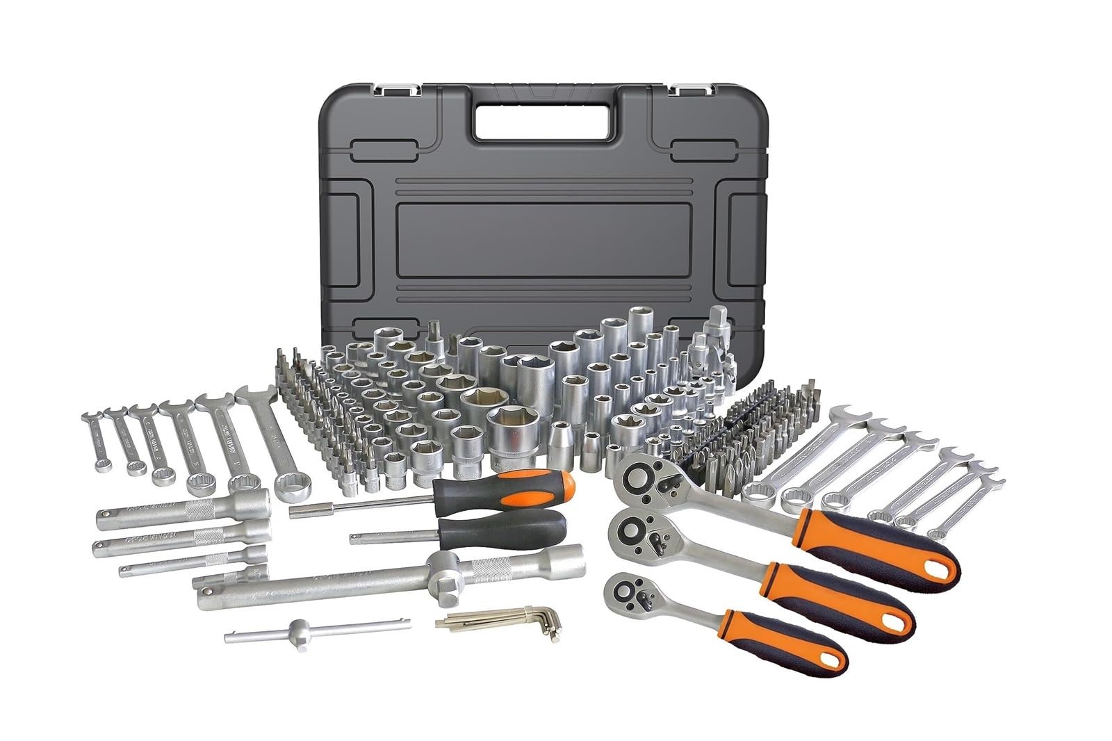 Zestaw Narzędzi Walizka na Narzędzia Zestaw 219 sztuk nasadek 1/2'' 1/4'' 3/8'' kluczy nasadowych z grzechotką narzędzi ręcznych Auto Repa Wszechstronny
