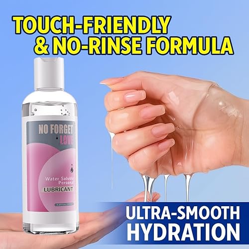 Miniatura 6 de Lubricante personal a base de agua prémium para hombres y mujeres, gel íntimo suave, duradero y no pegajoso, seguro para condones, compatible con