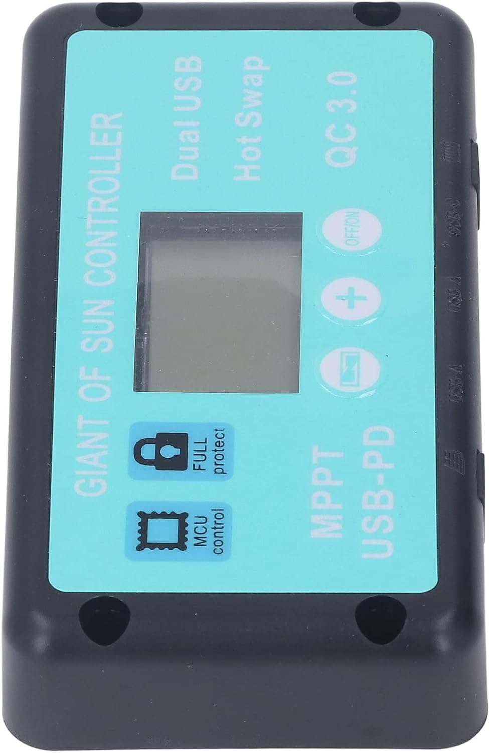 FILFEEL 12V 24V MPPT Photo voltaic Controller with USB PD QC3.0 for Environment friendly Energy Administration and LCD Show, 40A Regulator (40A)