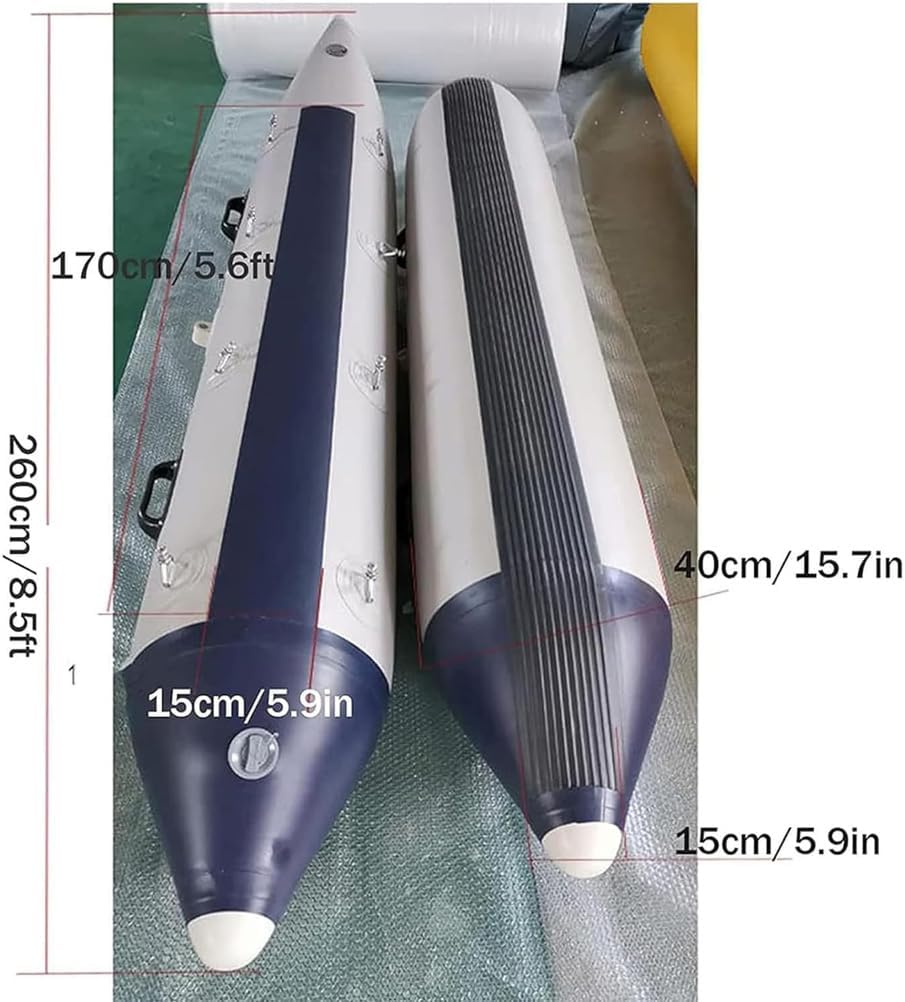 Inflatable Catamaran Pontoon, Buoyancy-Enhancing Inflatable Boat, Water Bike Accessories, Water Bike Pontoon