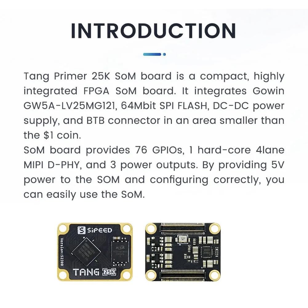 Primer 25K Core Board High Cloud GW5A RISCV FPGA Development Board PMOD SDRAM Installation Facile Facile à Utiliser