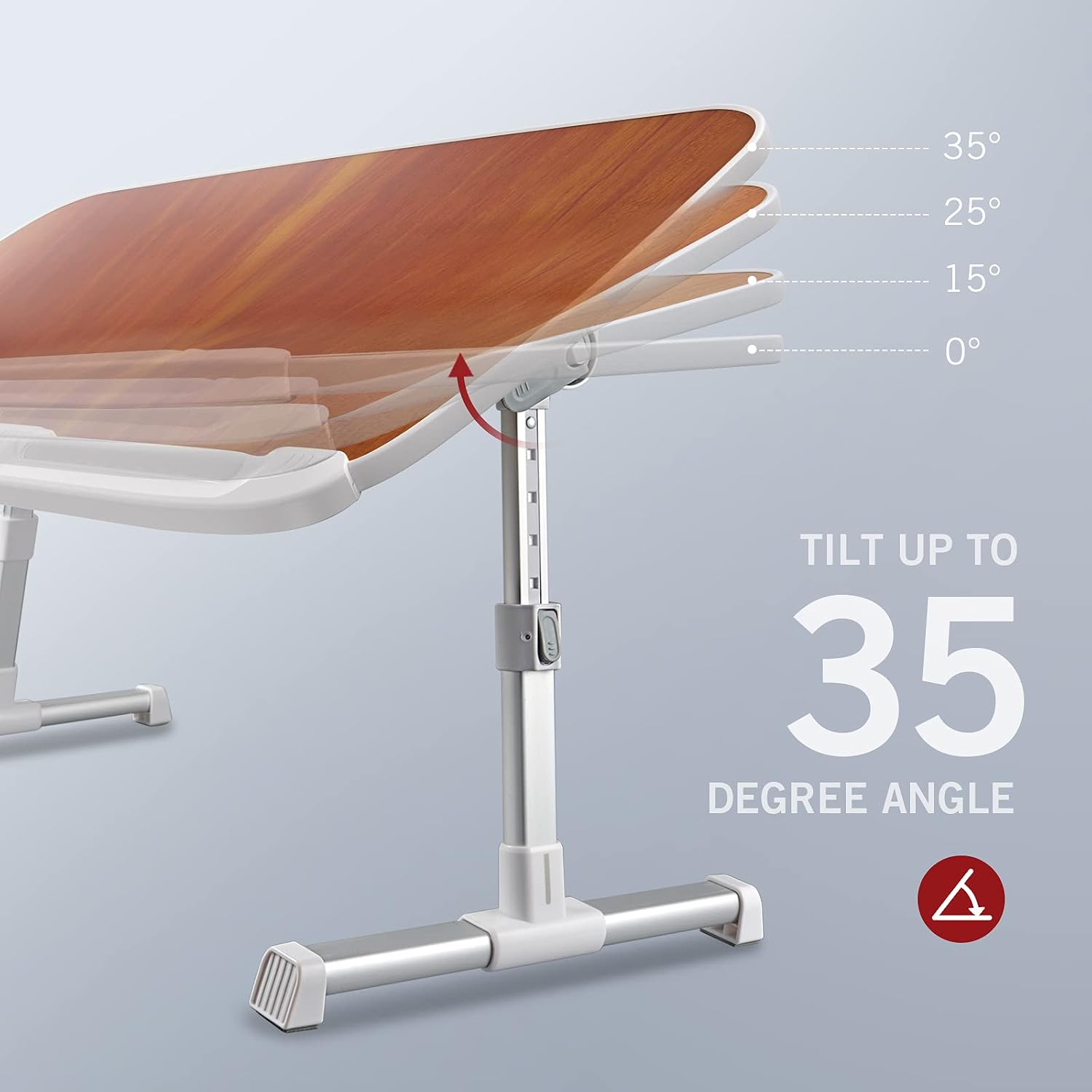 Laptop Desk, Computer Tray for Bed Laptop Table Adjustable Lap Desks for Eating Working Study Foldable and Portable