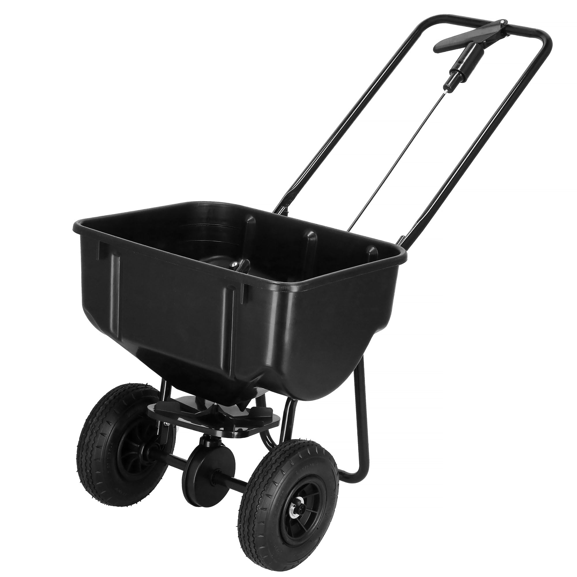 epandeur sel 25 kg noir roues