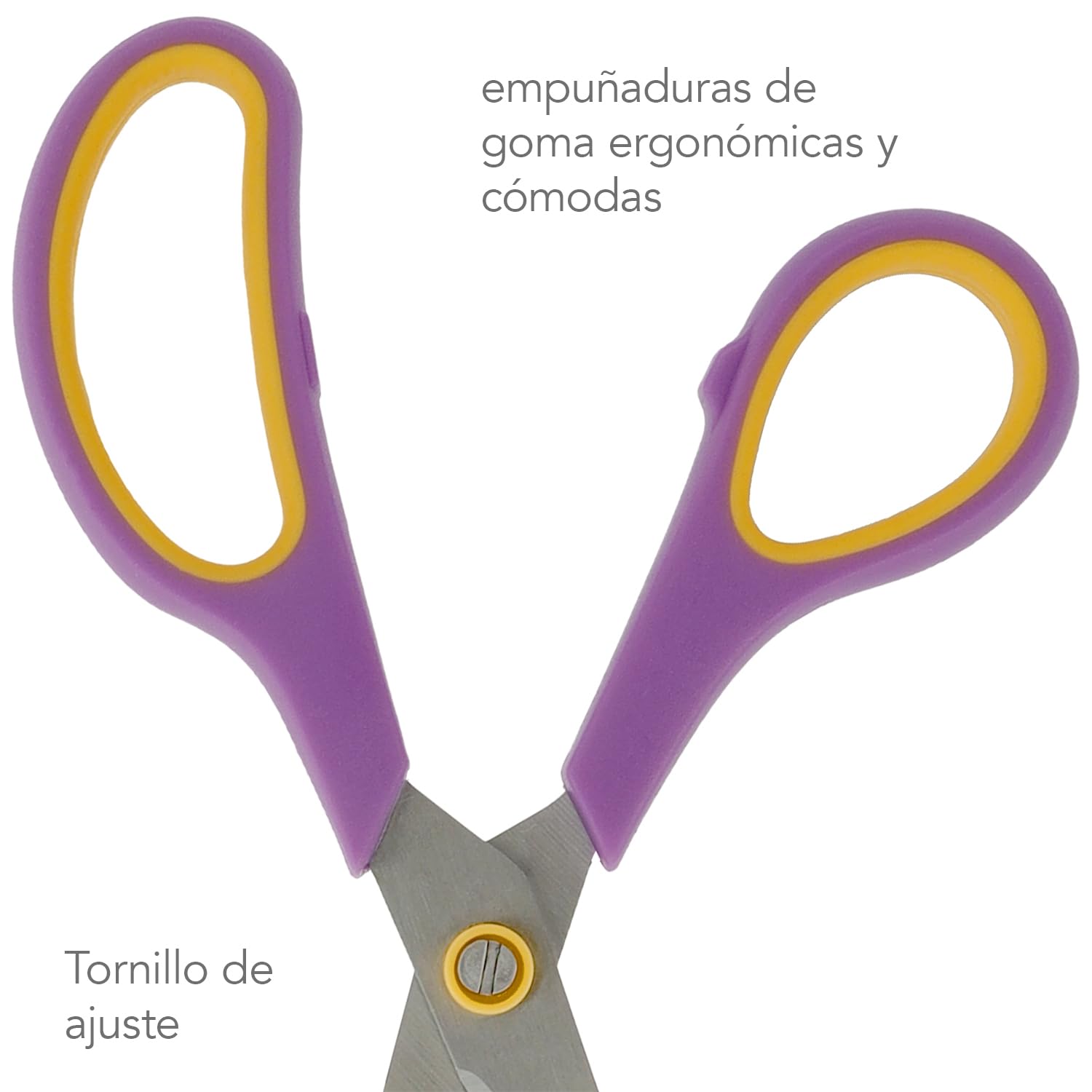 Tijeras Westcott Easy Grip 3 piezas Mix | Juego de 3 tijeras universales con agarre cómodo | Cuchilla de acero inoxidable extra afilada y duradera | Tijeras para hogar y oficina | N-90033 00