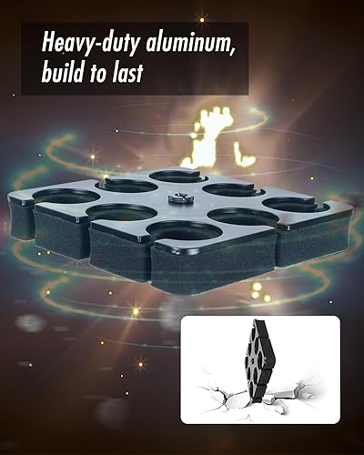 Miniatura 6 de Soporte para micrófono múltiple con capacidad para hasta 8 micrófonos, ideal para organización del escenario y exhibición, con adaptador de rosca de