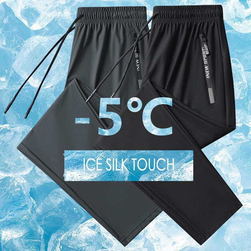 MAVQX Unisex Stretchactive Quick Drying Ultra Stretch Pants for Hiking, Camping and so on?Slim Fit Athletic Pants (US, Alpha, 5X-Large, Regular, Regular, Grey Straight)