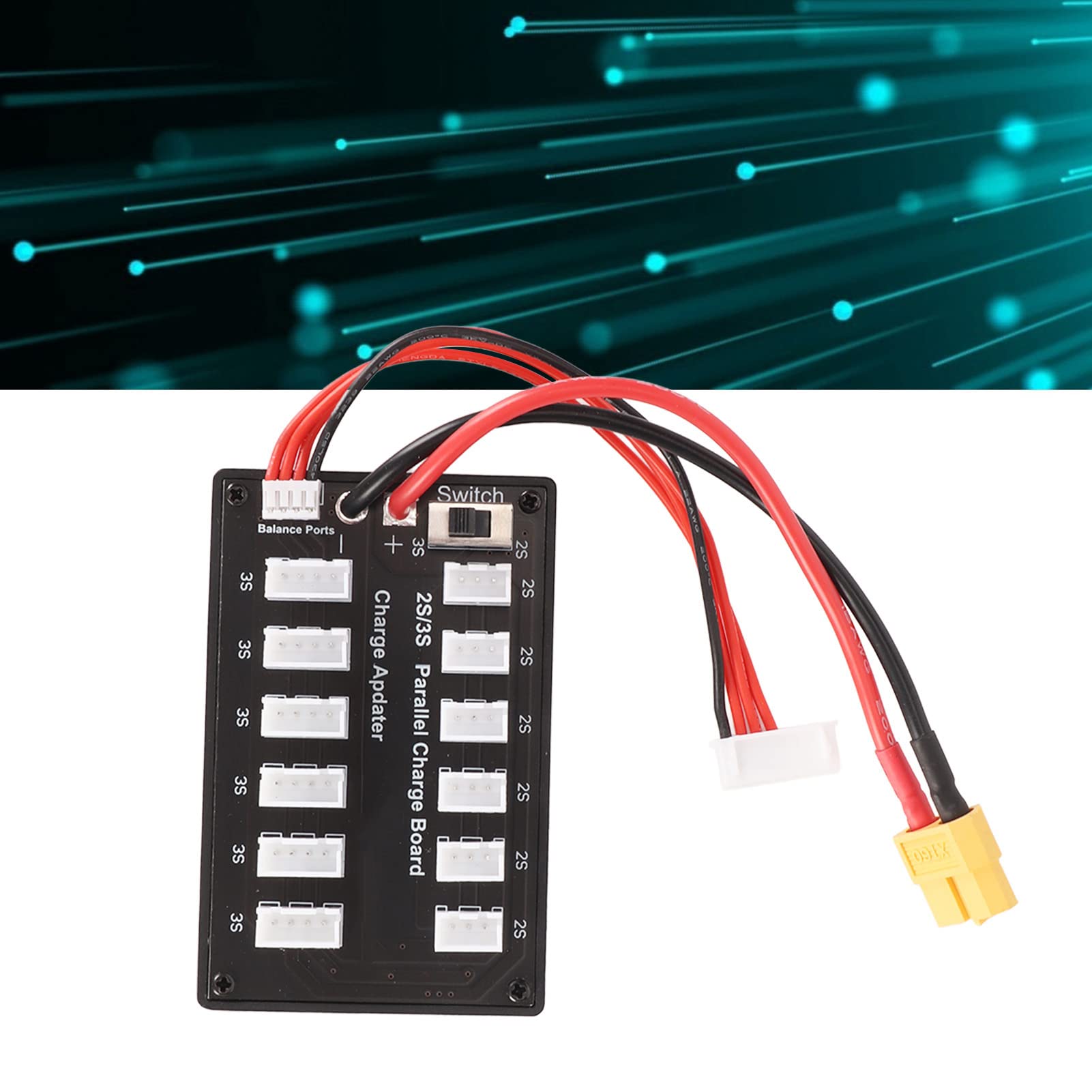 Cocoarm LiPo Caricamento Parallelo Board, 3Pin 4mm Banana Plug