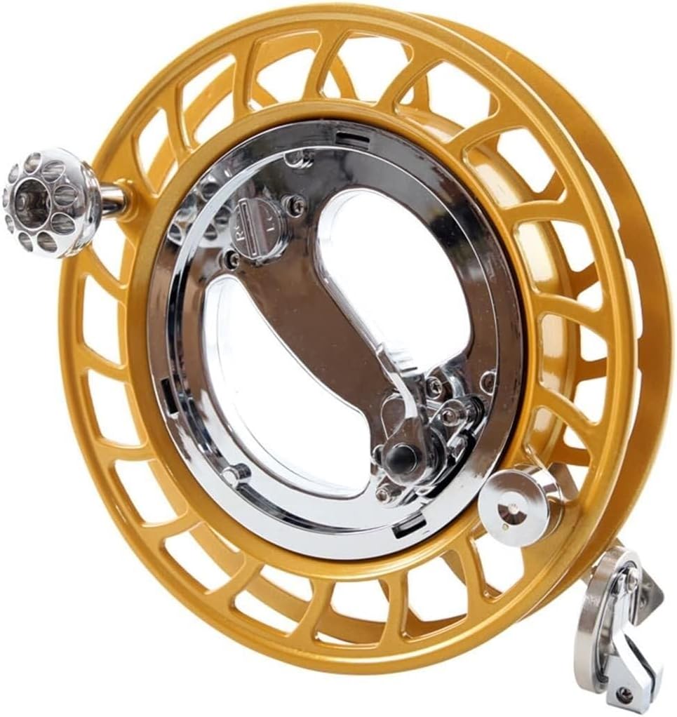 Kites Professional Reel Grip Wheel Handle,Kite Reel Winder, Wind Spinner, Lock Function Outdoor, for Kids and Adults(Gold)