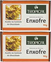 Sabonete de Glicerina Enxofre 90g Tropical | Kit 2 Barras