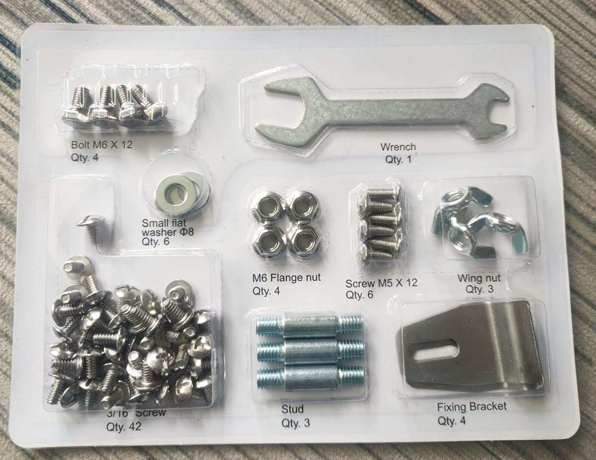 Pyramid Patio Heater Costco Replacement Bolt & Nut Hardware Kit For 4-Sided Pyramid Patio Heater - Galvanized Screw Set With Tools Space Heater Outdoor Patio