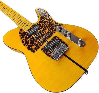 Custom Tiger Pattern Guitar - Double-Sided, Maple Neck