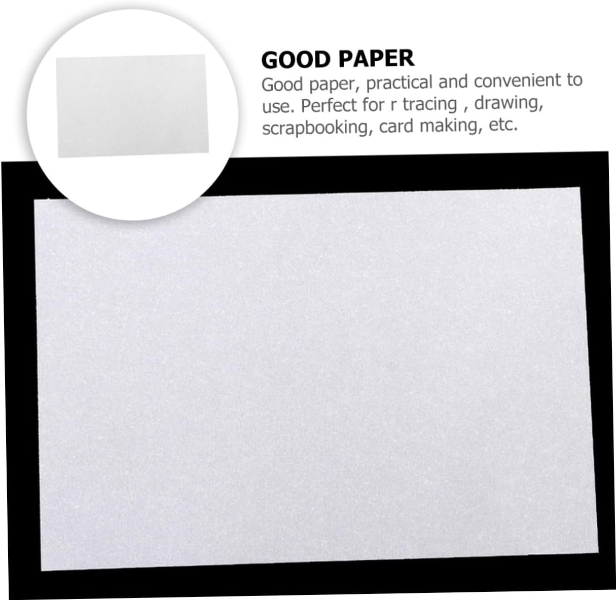 KALLORY 16k Calligraphy Tracing Paper 5pcs (500 Sheets) Ink Writing Paper for Handwriting Exercises and DIY Crafts