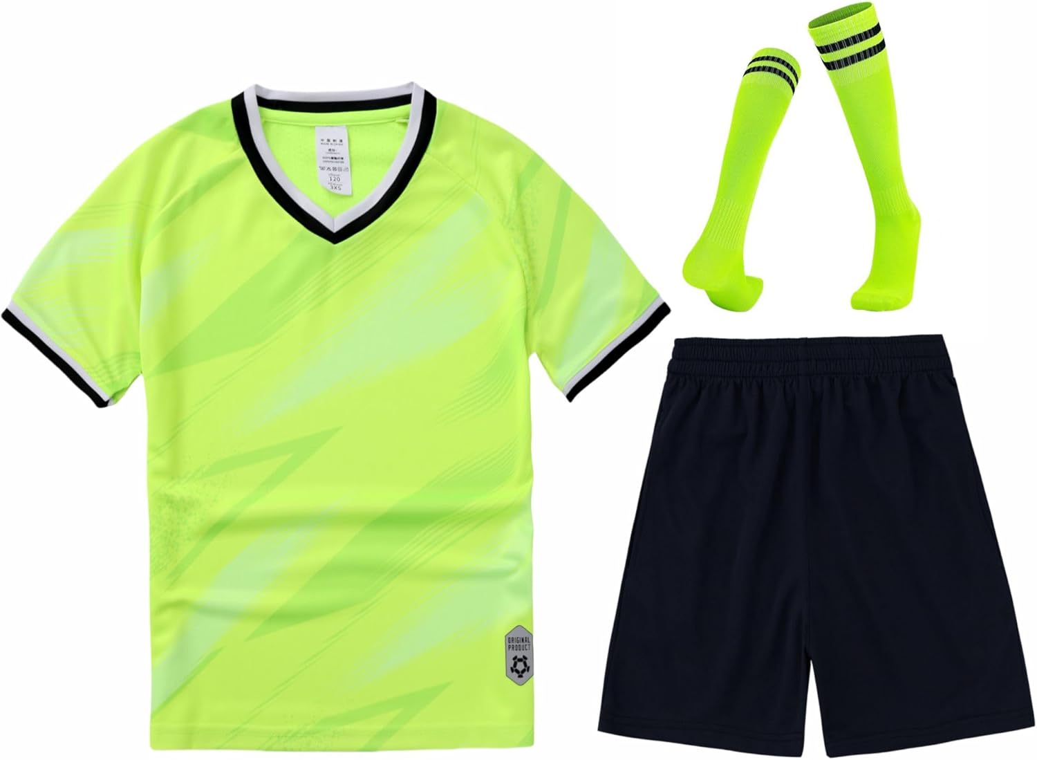M2C Soccer Jerseys for Boys Girls Sports Shirt and Shorts Set with Socks