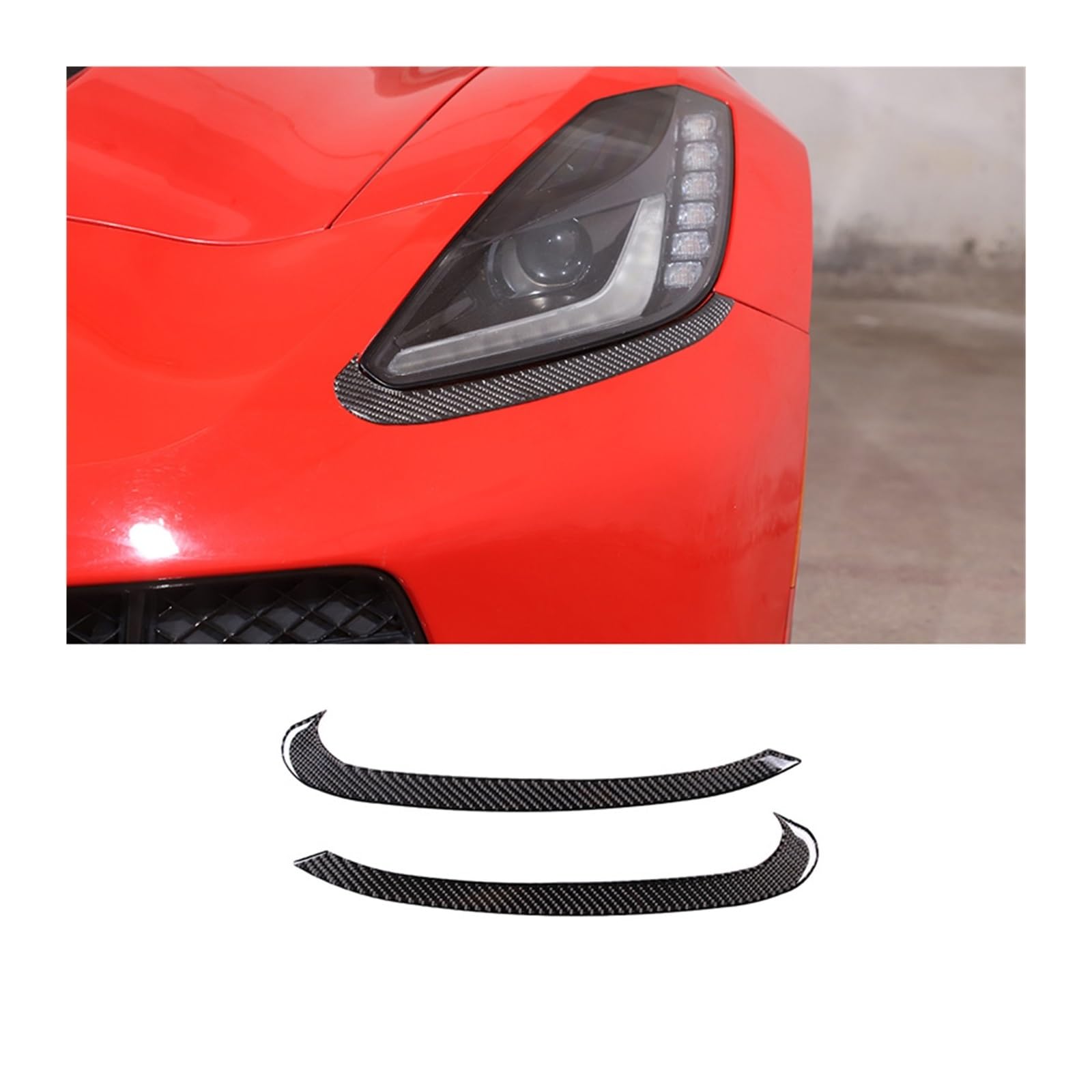 Copertura In Fibra Di Carbonio Per Presa D'Aria Centrale Per Chevrolet Corvette C7 2014-2019, ABS Con Nastro 3M, Accessorio Interno