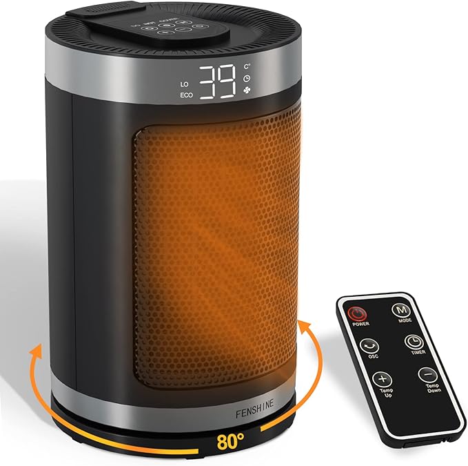 Space heater, 1500W Space Heater Portable ceramic heater energy
