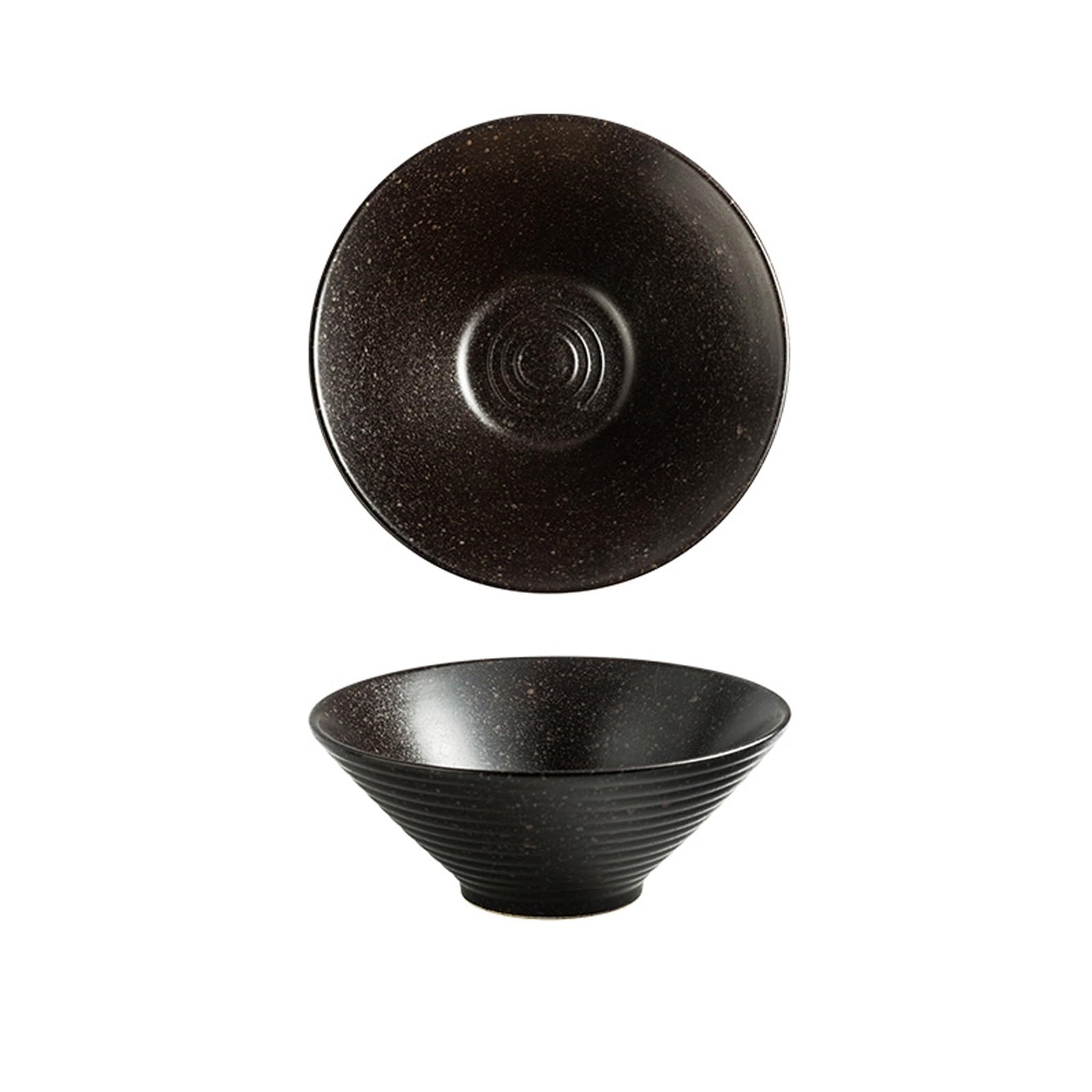 JOMRTS Salad Bowls Chinese Lamian Noodles Bowl, Noodles in Soup Bowl, Household Ceramic Bowl, Dining Bowl, Bamboo Hat Bowl, Tableware Kitchen Soup Bowls (6 8 in)