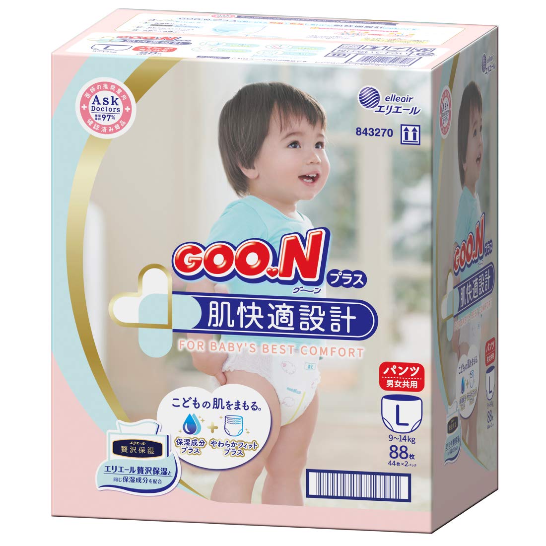 Amazon | 【パンツ Lサイズ】グーンプラス 肌快適設計 (9~14kg