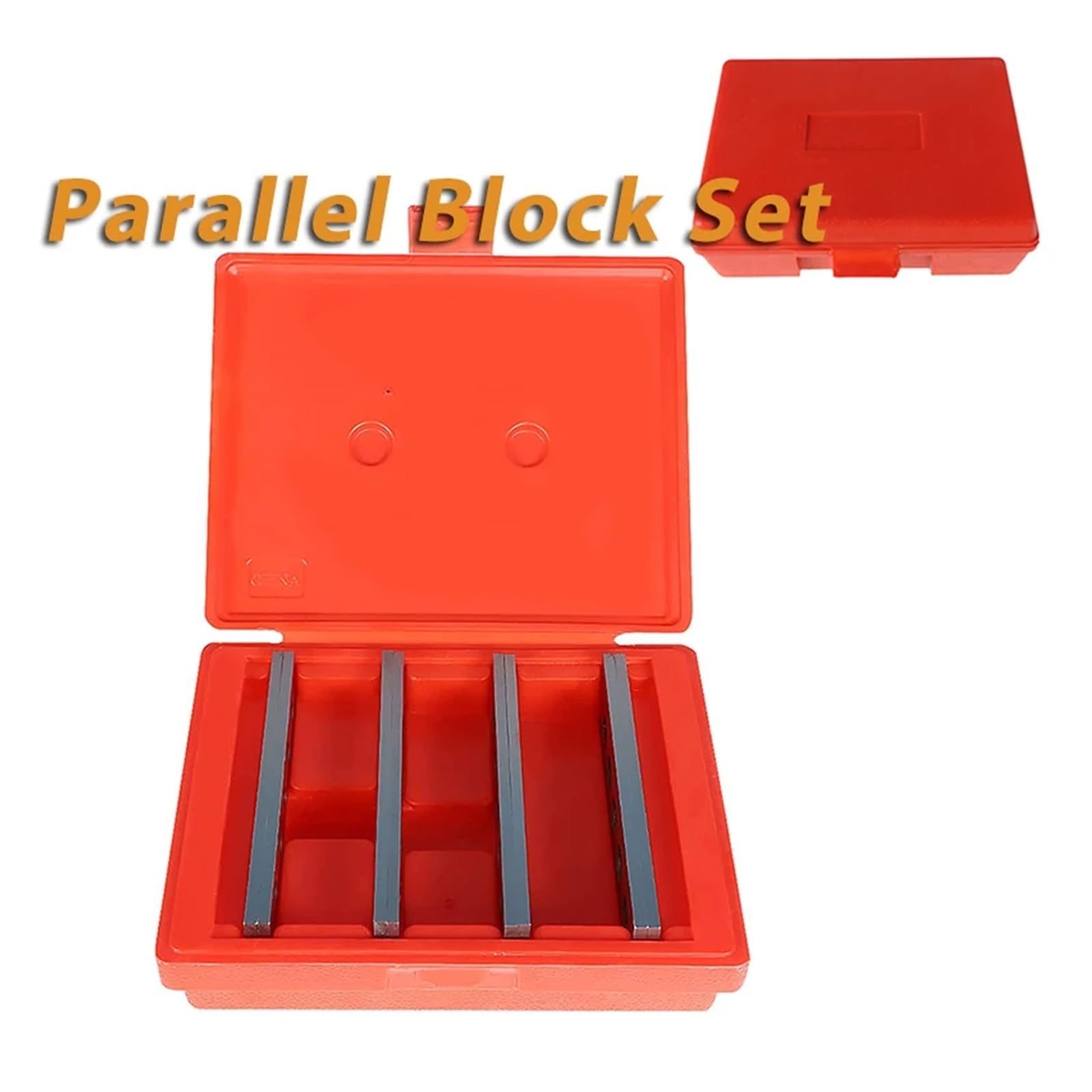Bloques de Calibre, Juego de bloques paralelos precisión, 4 pares, 3/16 x 8, juego herramientas calibre endurecido, buena medida