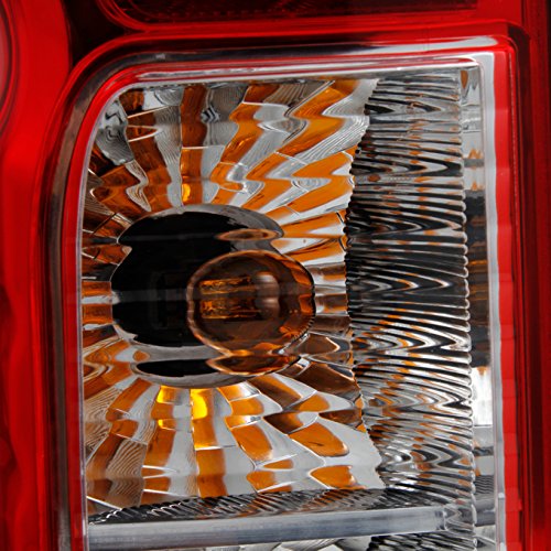 AKKON - Fits Frontier/Suzuki Equator Pickup Truck Red Clear Tail Light Passenger Right Side Replacement