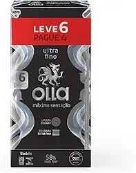 Olla Máxima Sensação Camisinha Preservativo - 6 unidades