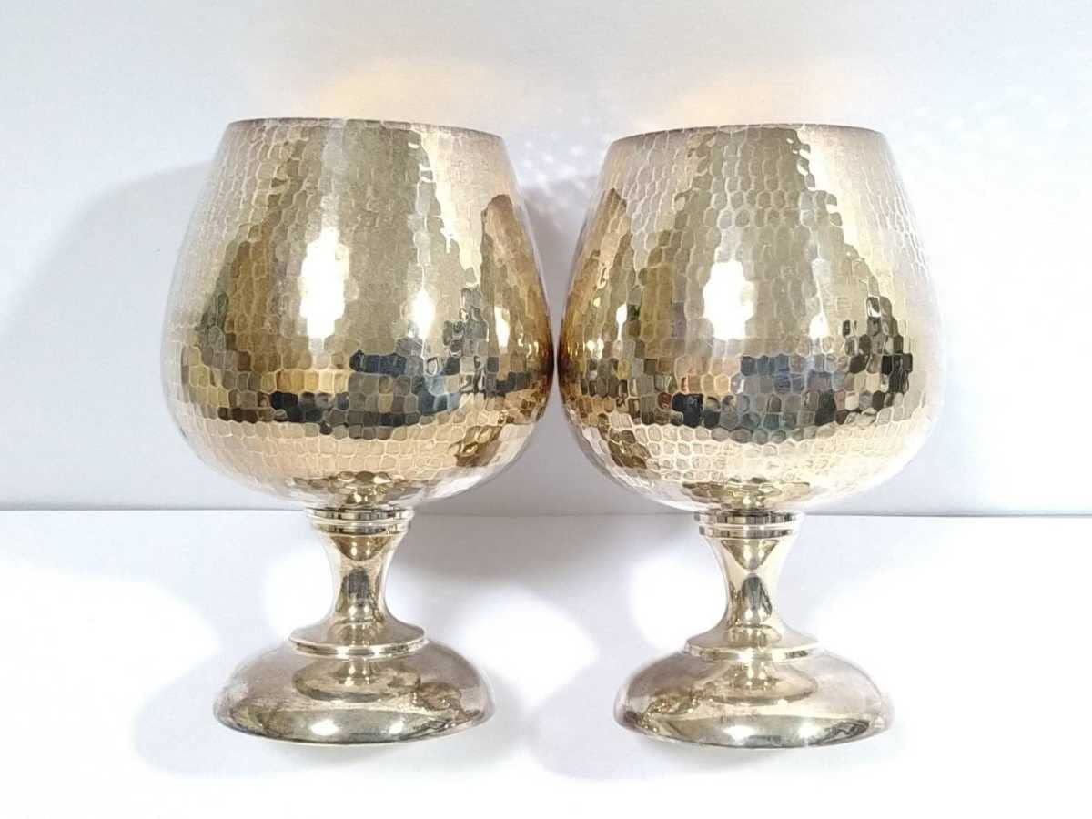 ★ 銀杯 銀製のブランデーグラス　鎚目模様　酒器★銀製刻印★102g Amazon.co.jp: 銀製杯 ブランデーグラス 約300g 銀座宮本商行 銀器