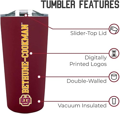 Miniatura 186 de Campus Colors Vaso de acero inoxidable de la NCAA perfecto para el día del partido, 18 onzas, doble pared, mantiene las bebidas perfectamente Azul