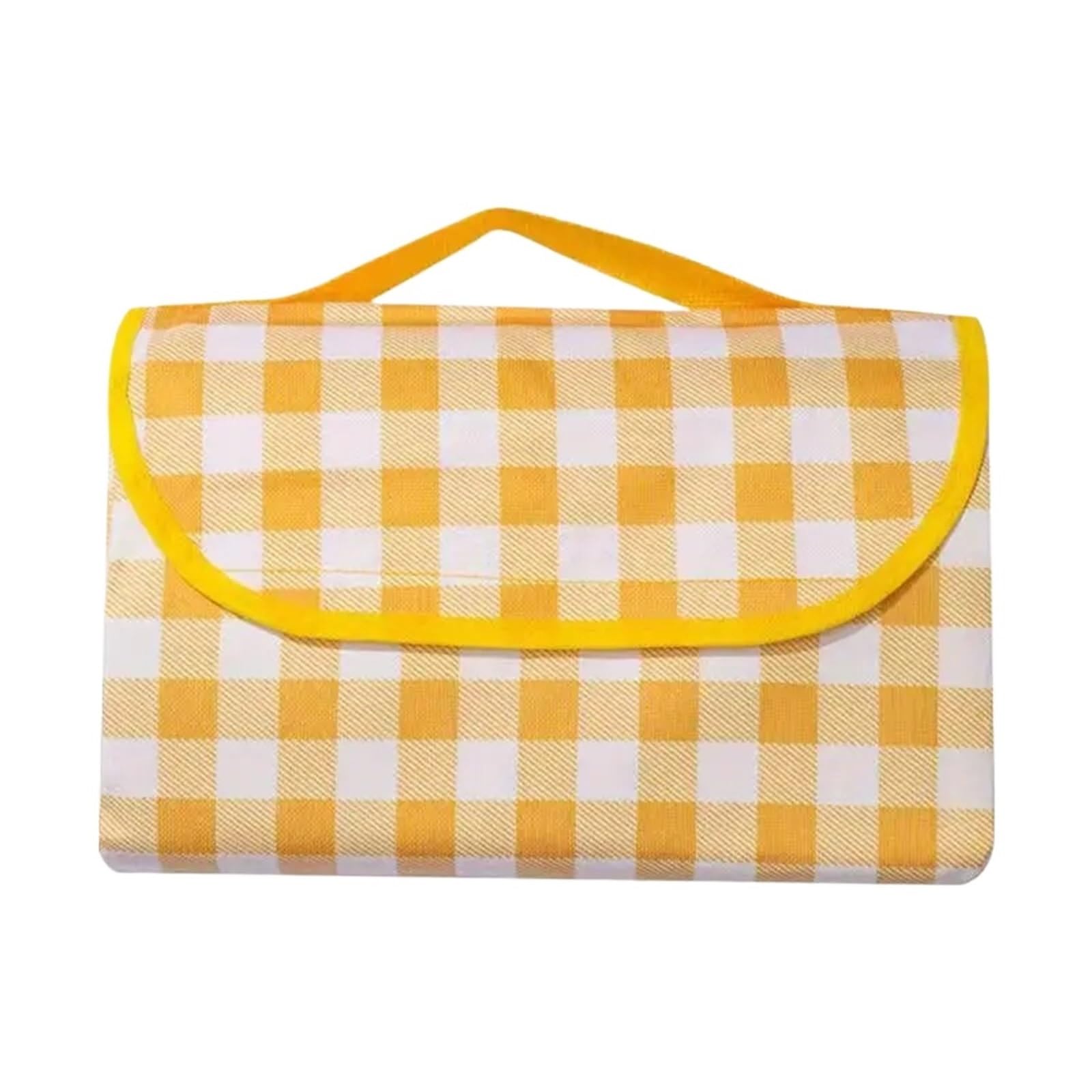 1 Pieza de Material Picnic portátil e Impermeable, Ideal for Acampar al Aire Libre y excursiones a la Playa para Pícnic(Yellow,200cmx200cm)