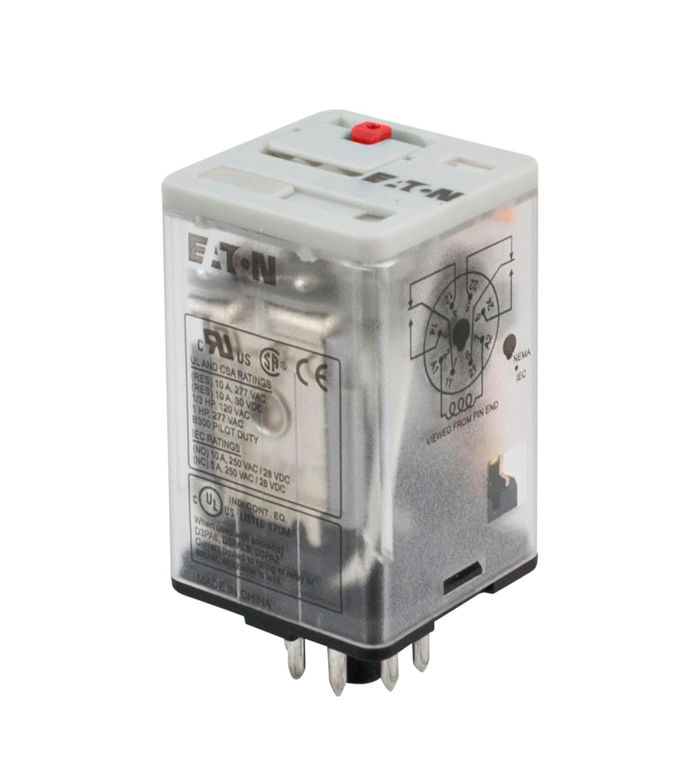 Eaton D3RF3A General Purpose Relay, 11 Pin, 3PDT, 120V AC