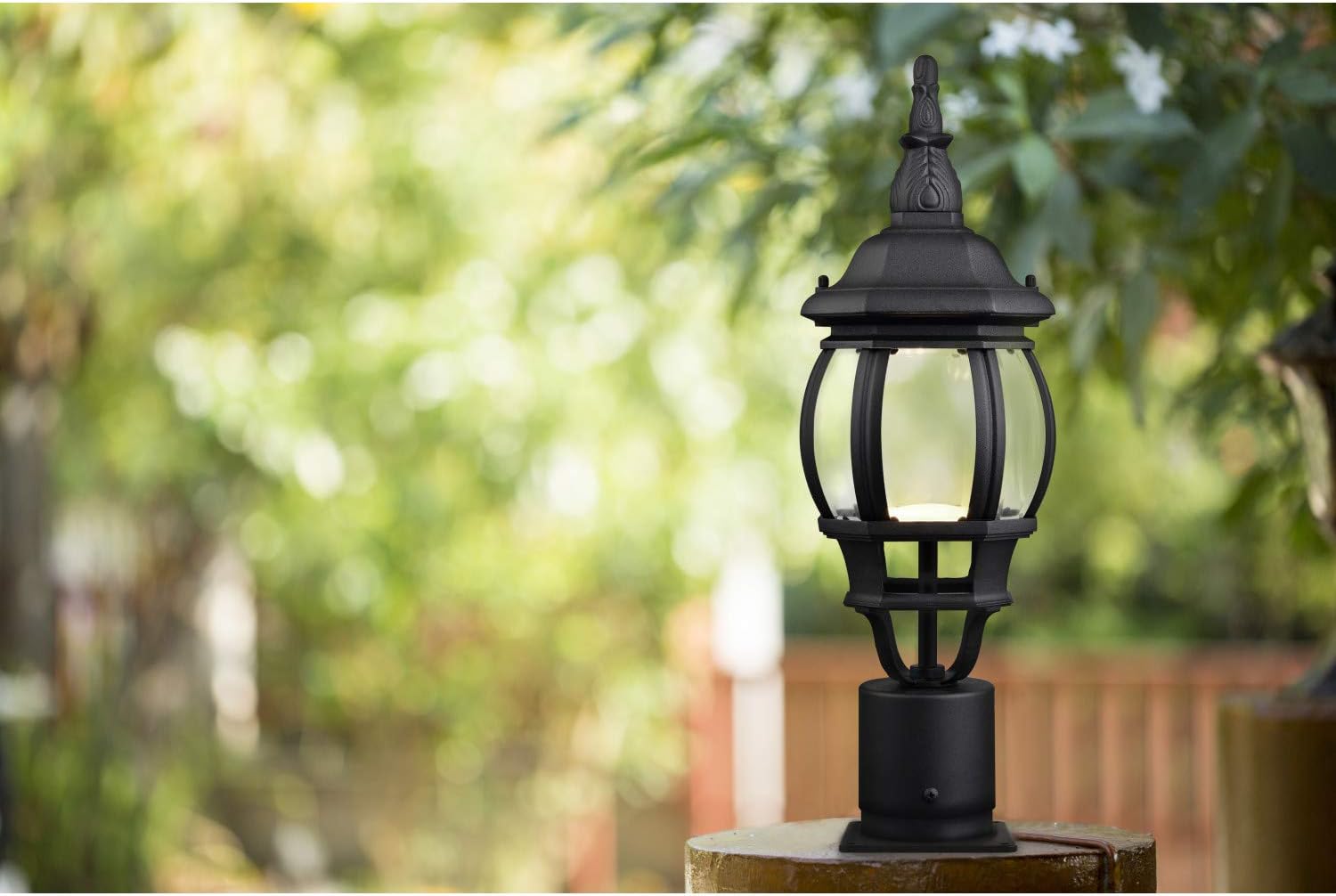 Cheapest 🛒 Design House 578675 Post Top Light, 3.5-in. Adapter, Black, Canterbury