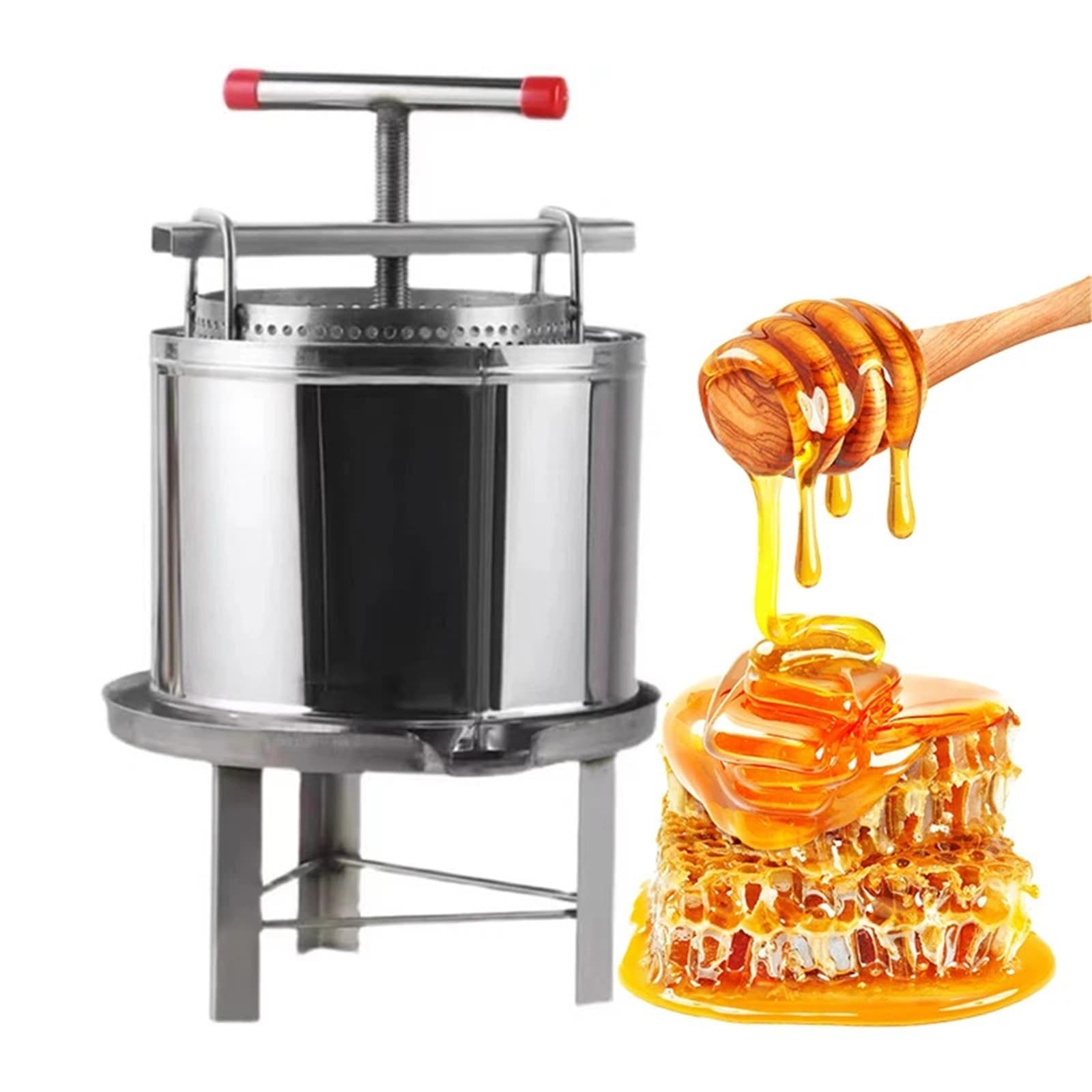 Equipo de apicultura pequeño, máquina procesadora de cera de abejas, extractor manual de miel