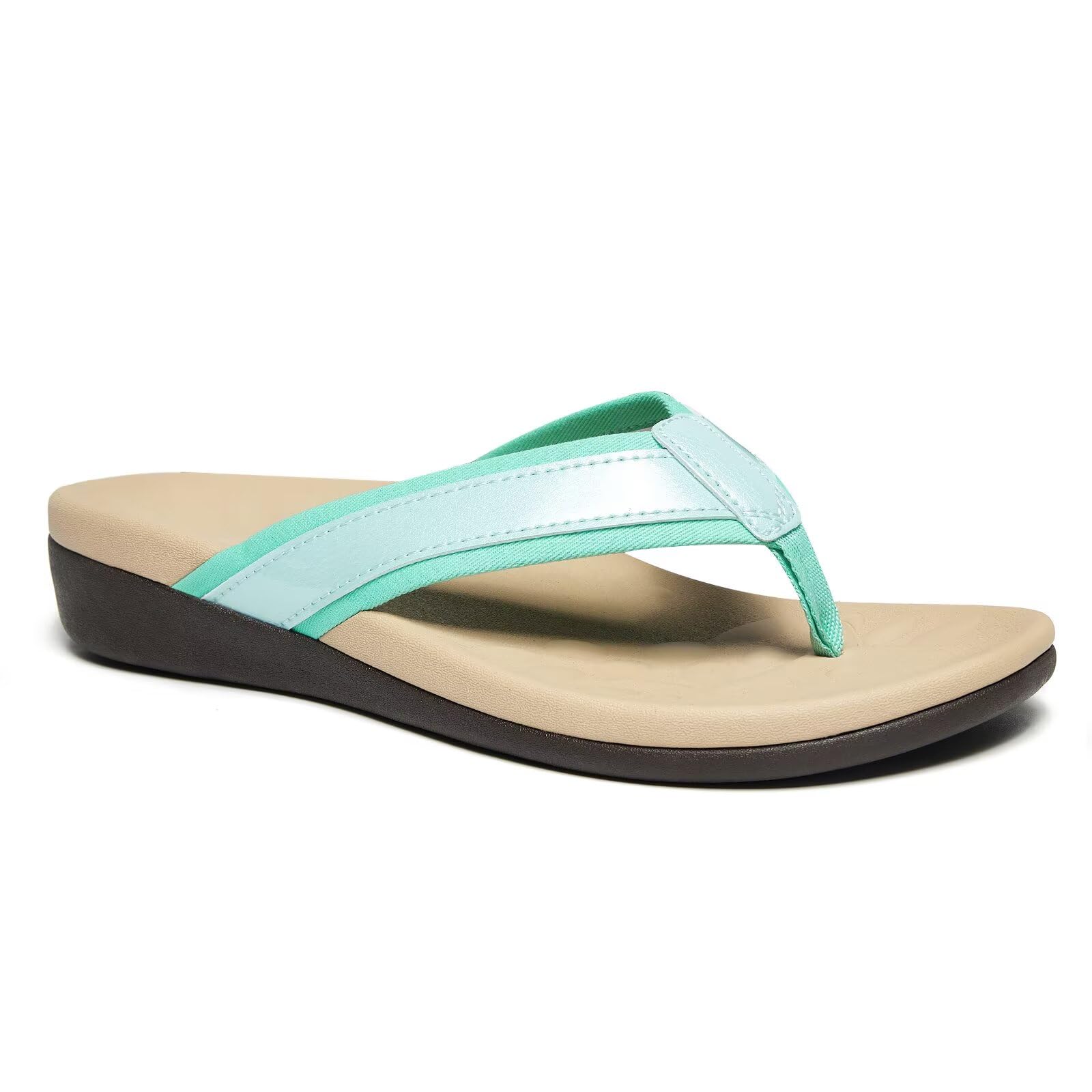 MEGNYA Womens Orthotic Flip Flops, Plantar Fasciitis Sandals for Flat Feet with Arch Support Thong Style Flip Flops, Comfortable Walking Sandals for
