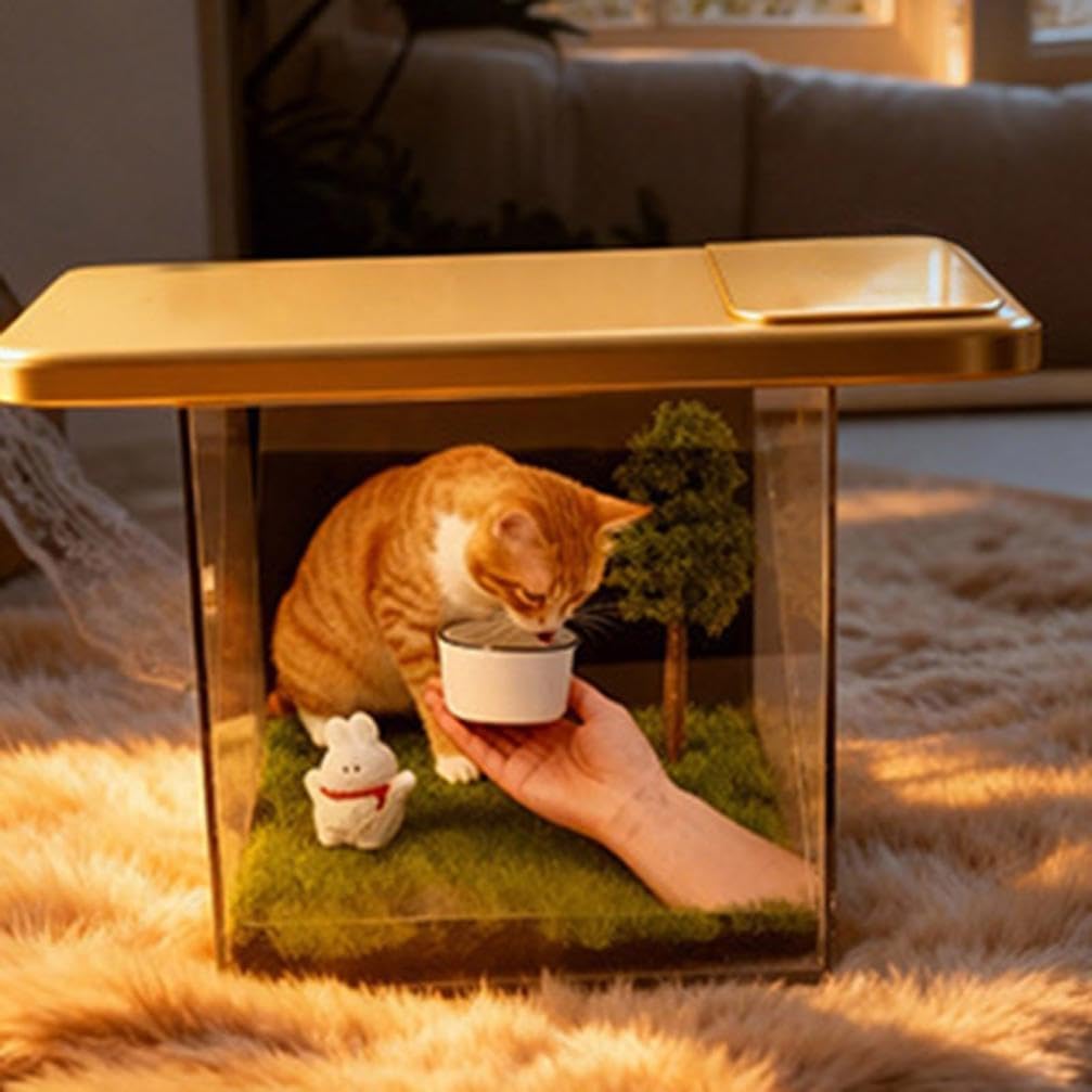 Pet Hologram, Personalized 3D Pet Holographic Memorial Box, Dog Shadow Box Memorial, Clear Holographic Image, High-Transmittance Display for Dog Cat Lovers, Pet Remembrance Ornament (Clear) - Image 3