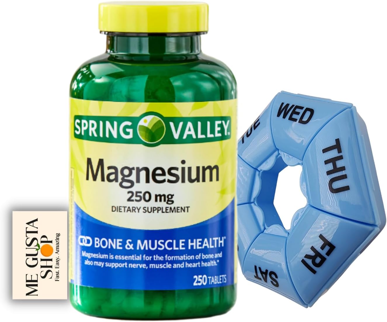 Magnesium Tablets Spring Valley Dietary Supplement for Bone