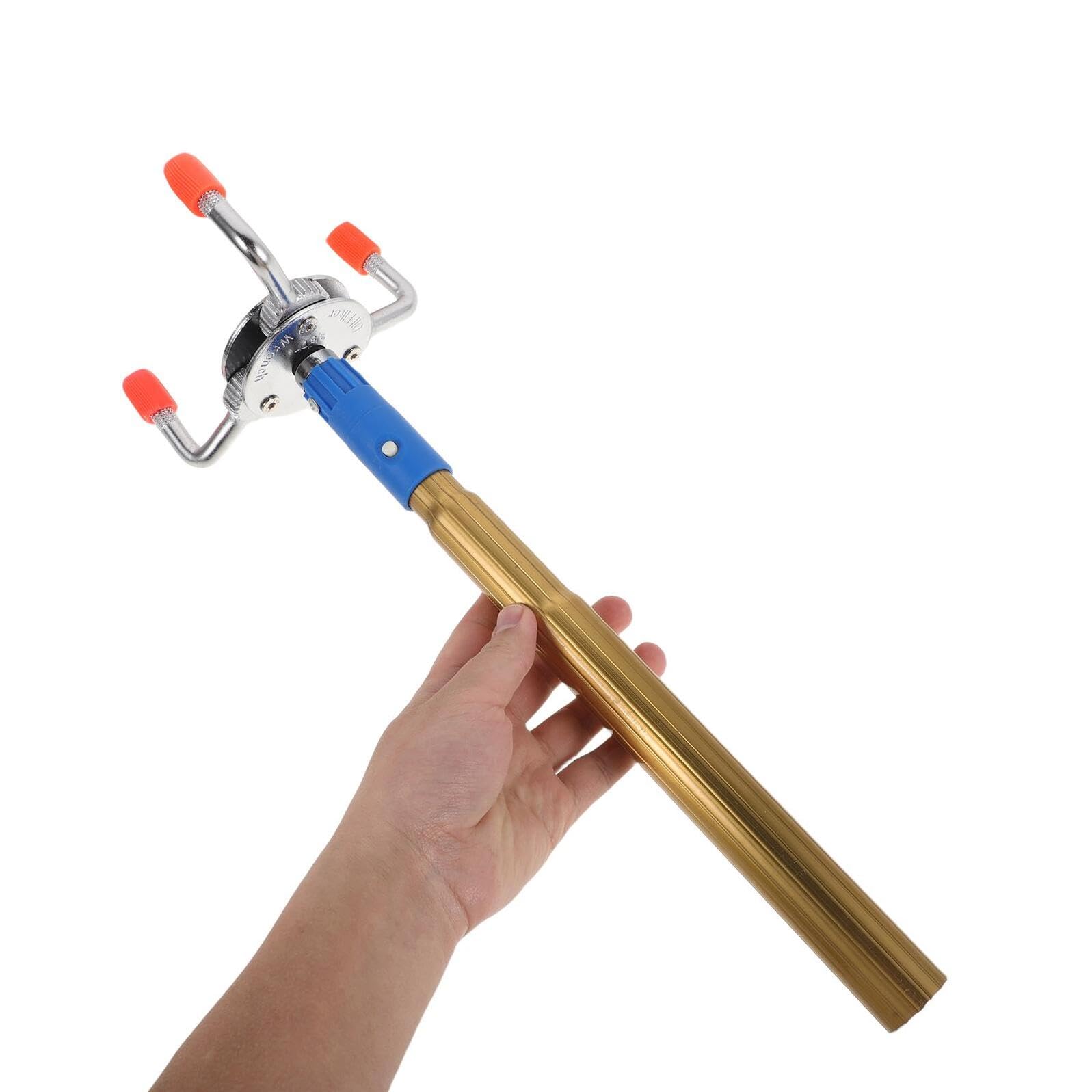 COLLBATH Herramienta de Cabezal Transductor para Desmontar y Montar Detectores de Humo con Poste de 14.6 y Aleación de Aluminio, Rápida y Fácil para Inspección de Seguridad
