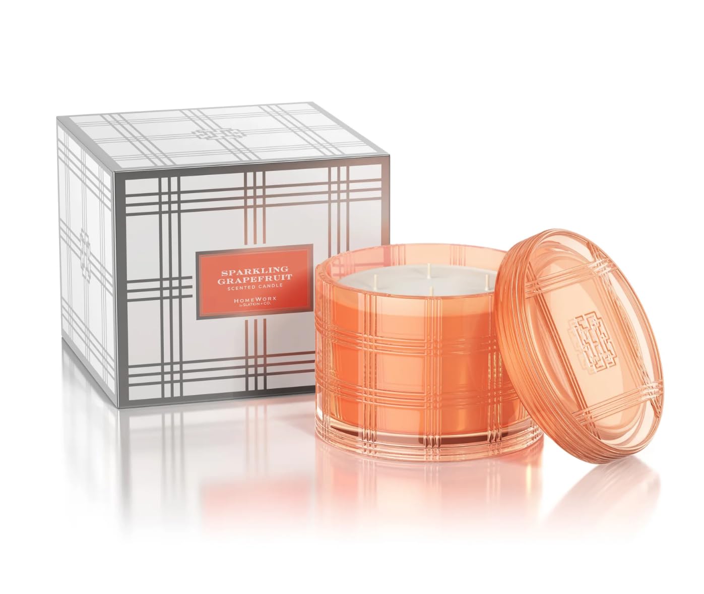 & Co 4-Wick Sparkling Grapefruit Specialty Candle with Gift Box Notes of Grapefruit, Fresh Lemon, Thyme Sprigs, Vanilla Sugar