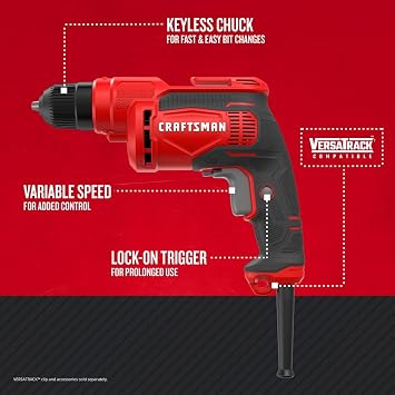 CRAFTSMAN 3/8-in Electric Drill/Driver (7 Amp) (CMED731)