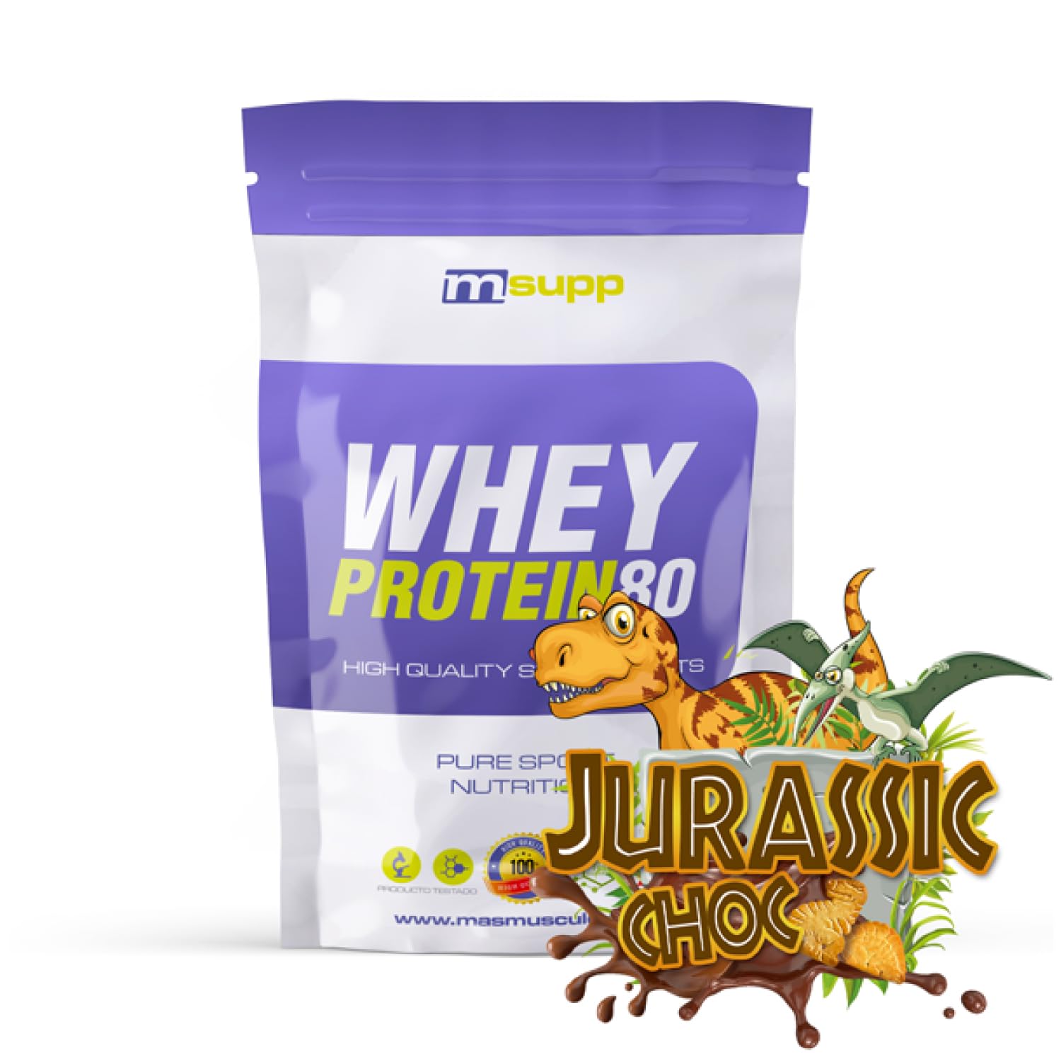 MASmusculo - Whey Protein80-500 g - Choco Surprise - Suplemento Deportivo Puro de Calidad - Proteína Whey - Con Lacprodan de Arla y Suero de Leche - Ayuda a Aumentar la Masa Muscular — view 14