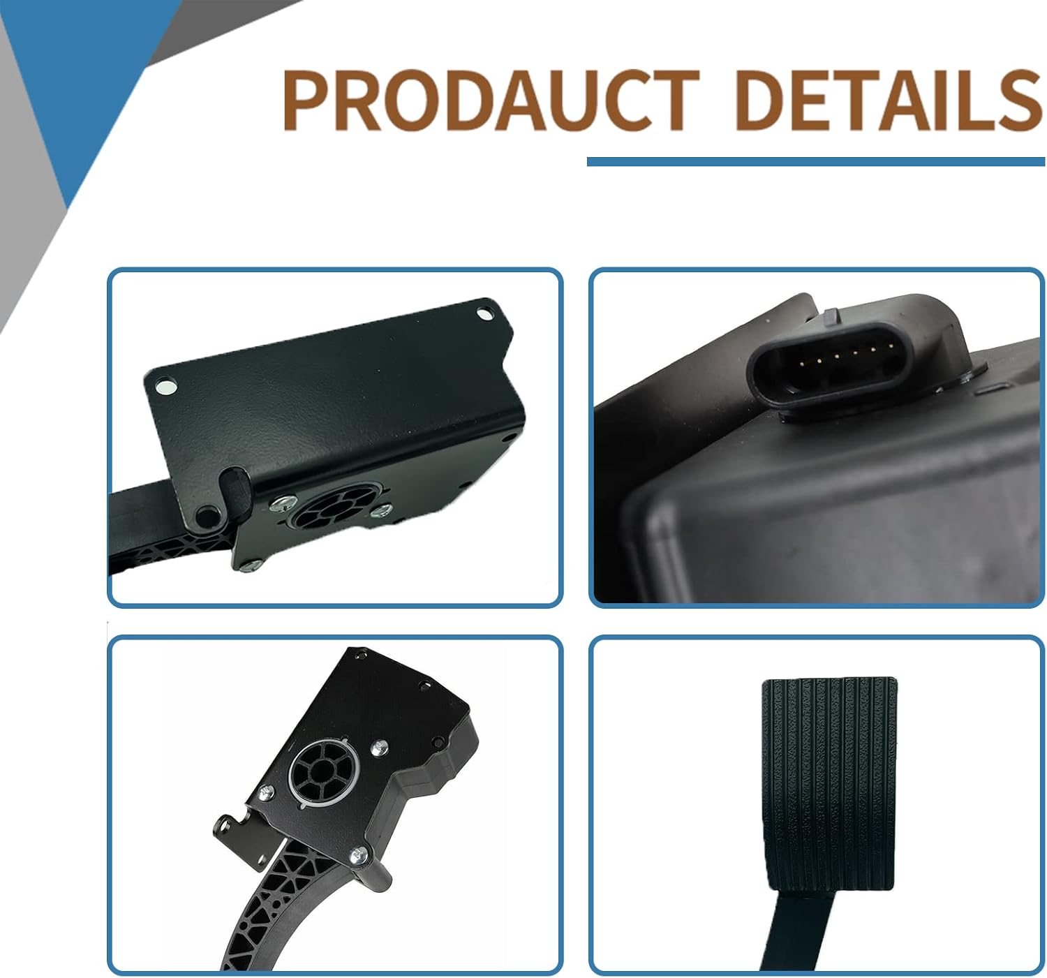 Electronic Throttle Pedal Foot Gas Pedal Replace 4014042 Fits for 2014-2020 Polaris Ranger RZR 1000 570 900 RZR XP