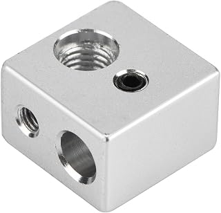 3D Printer Accessories ，20x20x13mm Aluminum MK10 Extruder Hotend Heater Block M7 Thread Heatbreak for 3D Printer，Copper Heater Block