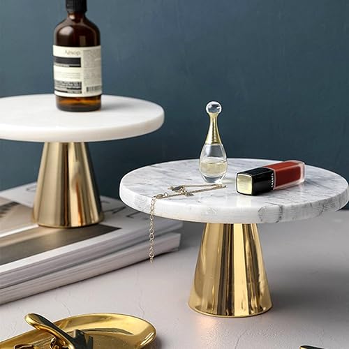 Miniatura 5 de Soporte redondo de 8 pulgadas para decoración de mármol, para fiesta de boda, cumpleaños, baby shower, celebración, decoración del hogar, soportes