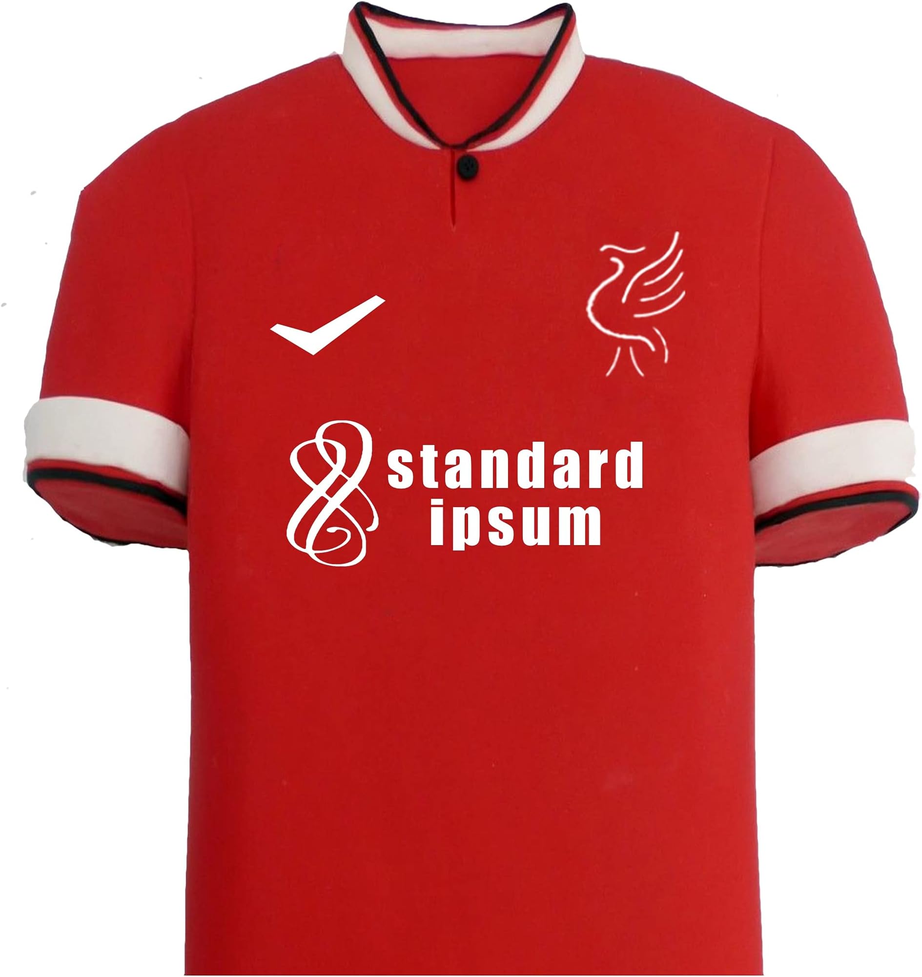 BVDesigns Liverpool Football Club Cake Toppers - 10 White Icing Toppers for Sports Event