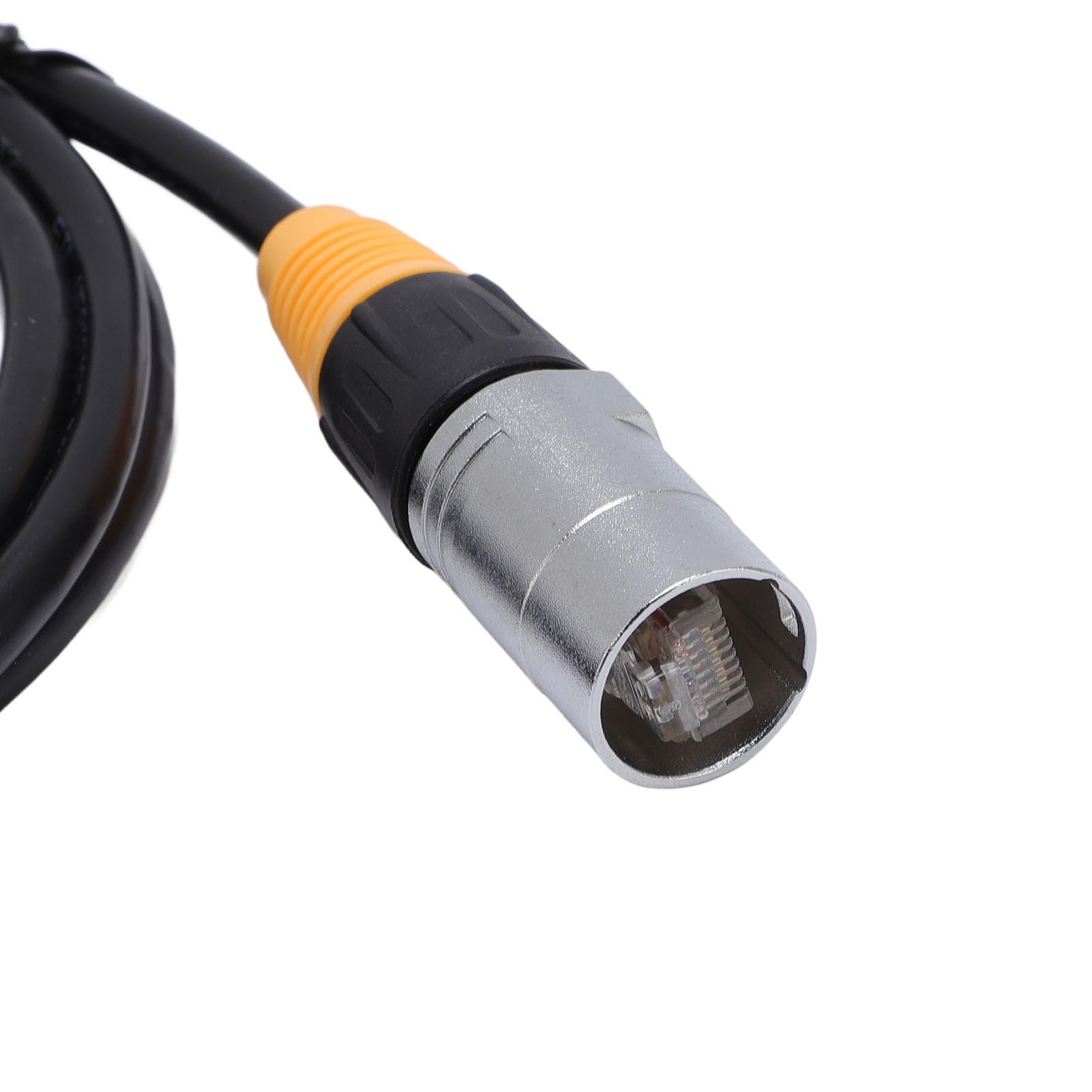 Luocute Câble Ethernet M12 RJ45, Câble de Connecteur étanche Industriel blindé avec Matériaux en Cuivre, Silicone et Aluminium, pour Systèmes de de Bâtiments Intelligents (5M / 16.4Ft)