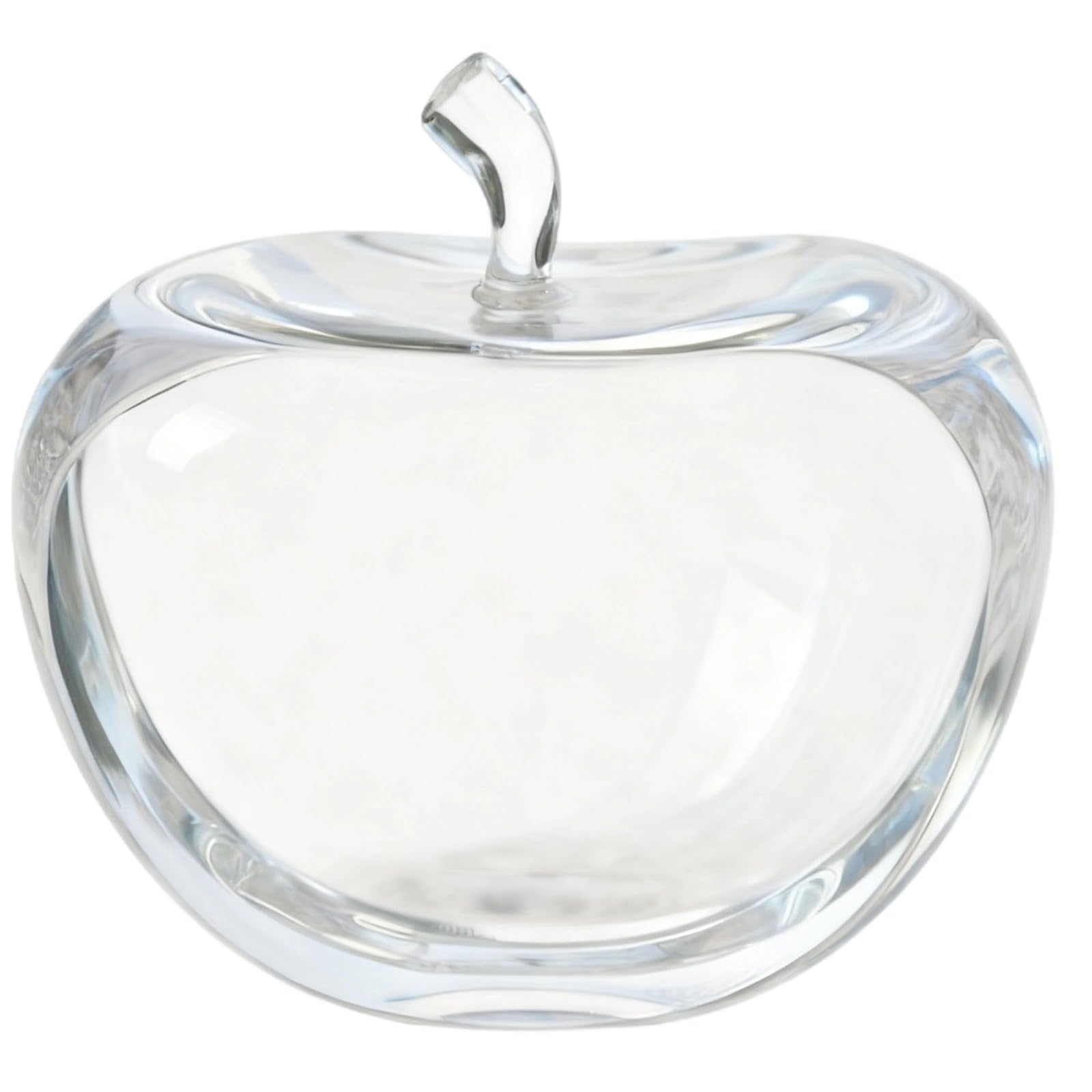 Generisch Fermacarte in cristallo, oggetto decorativo trasparente, regalo per anniversario d'amore per moglie, fidanzata, 8 x 8 cm, decorazione da tavolo