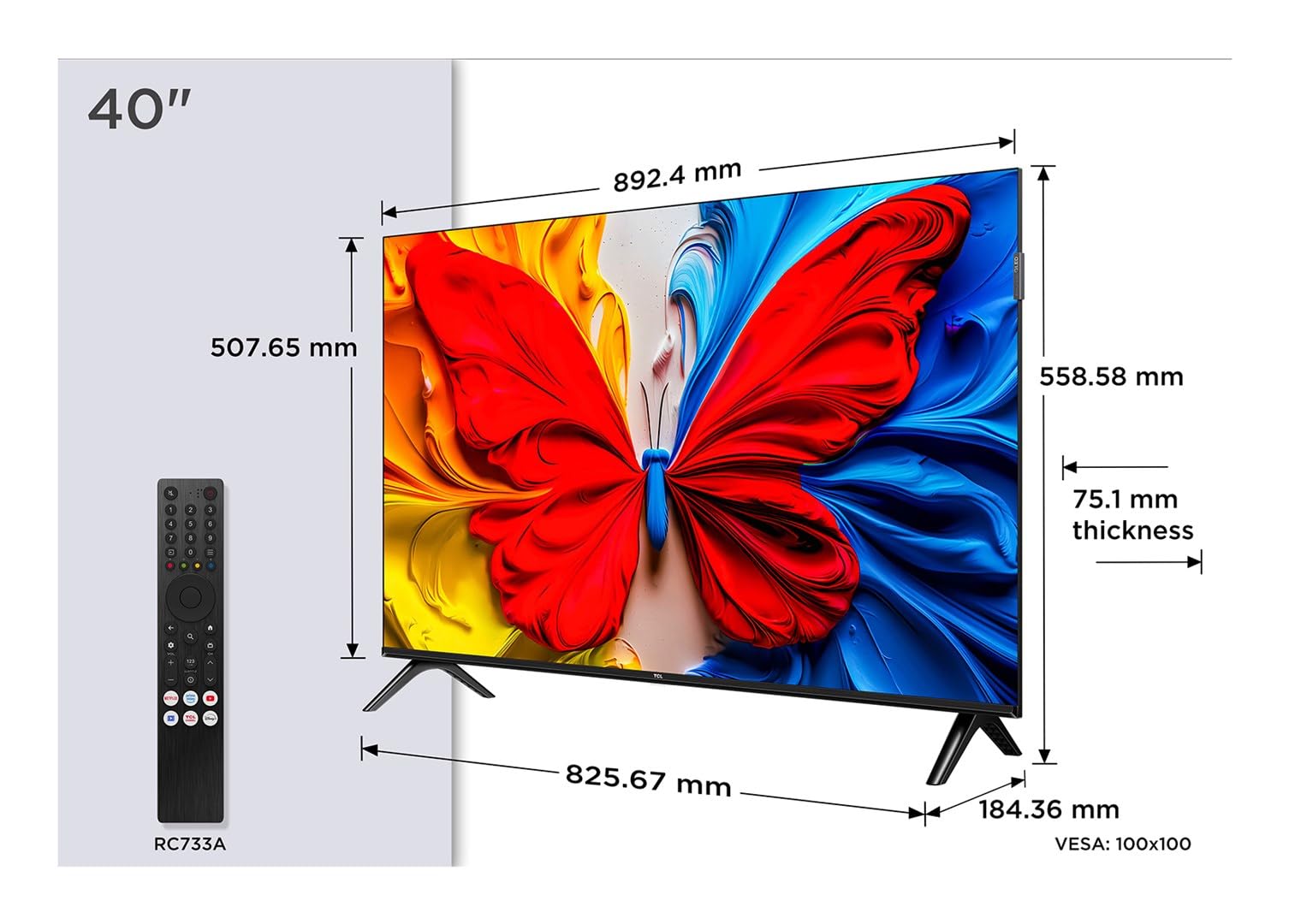 TV QLED 40 Pollici Full HD 40S59K - Smart DVB-T2 - Dettaglio