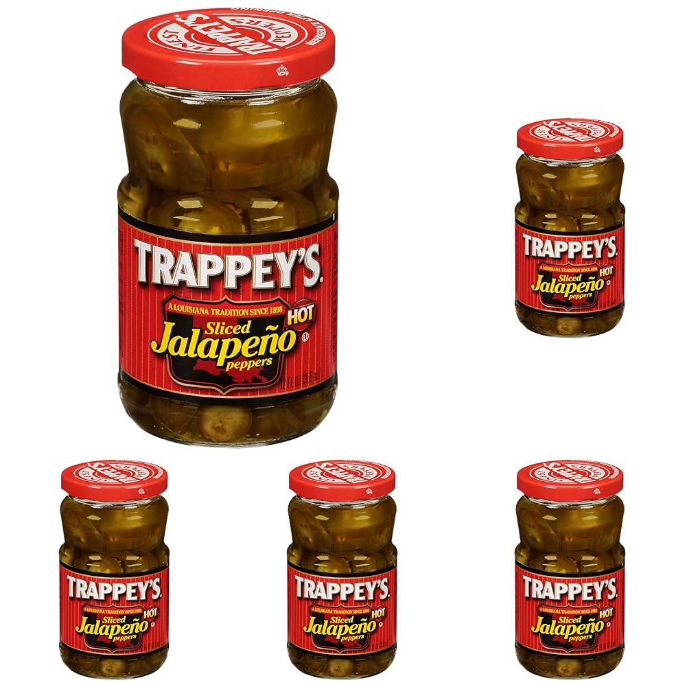 Trappey' ;s Tranch&eacute;s de poivrons Jalapeno, paquet de 12 onces de 5
