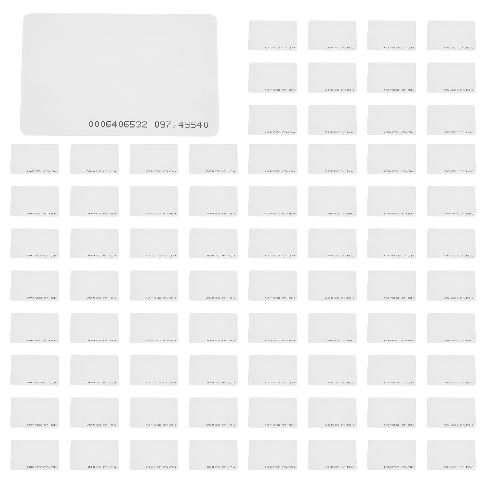 Jnchdghwa White 200Pcs Access Control Card Rfid Card 125Khz Em4100 Tk4100 Smart Proximity Card Rfid Tag Key For Access Control Key