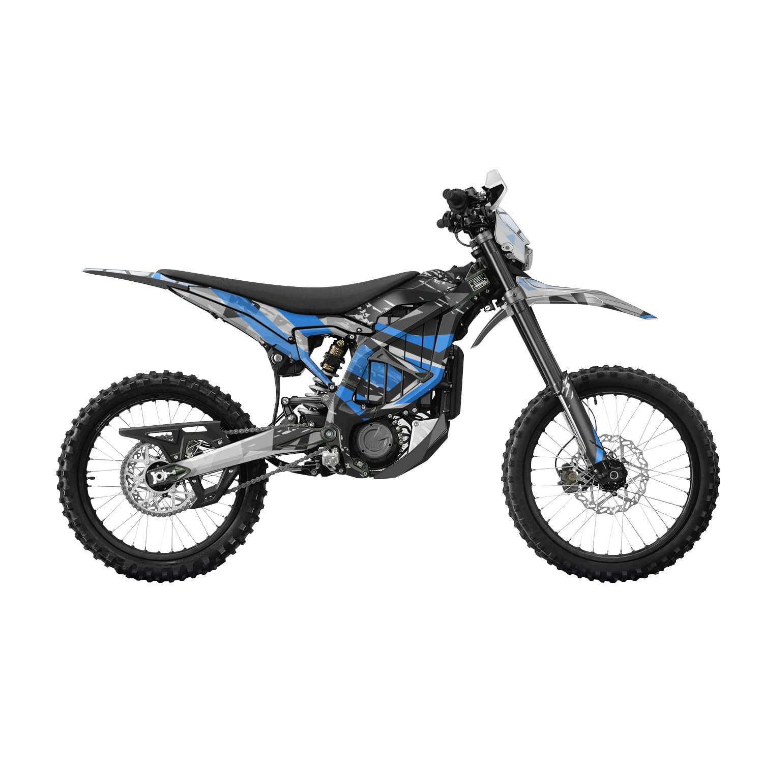 Surron Ultra Bee Graphics Kit Wrap - Grunge Star Blue - Sur-Ron Skin - Premium 3M Vinyl Protective Wrap Decal Cover - Easy to Apply | Crafted in The USA by MightySkins